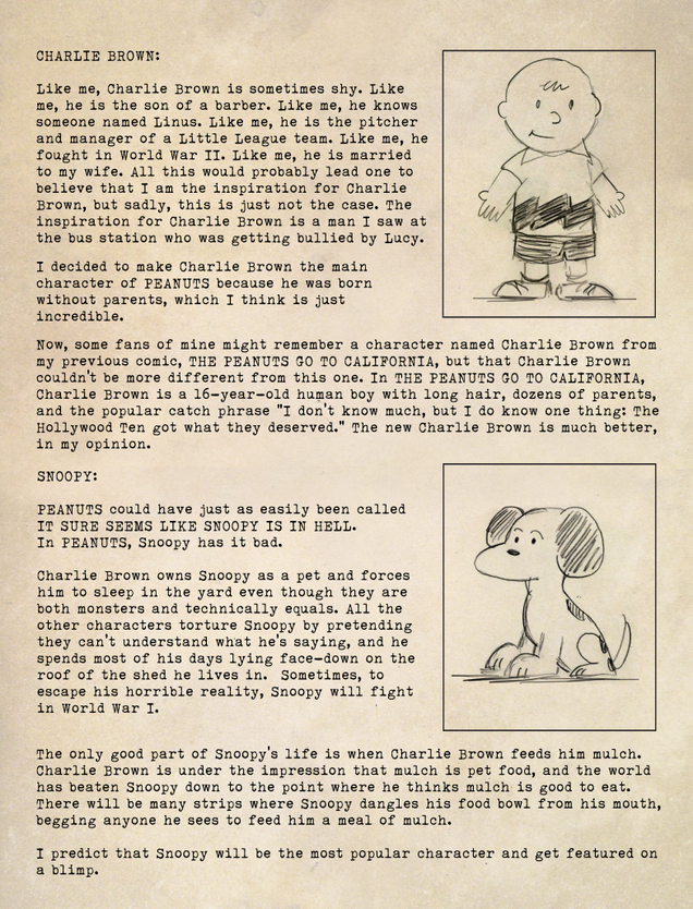 Illustration for article titled Incredible: Charles Schulz’s Recently Discovered Journals Reveal The Fascinating Backstory Behind ‘Peanuts’